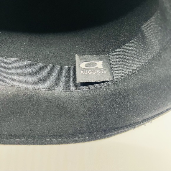 NWOT August Hats Cliche Hat with Decoration. Black - Picture 3 of 7